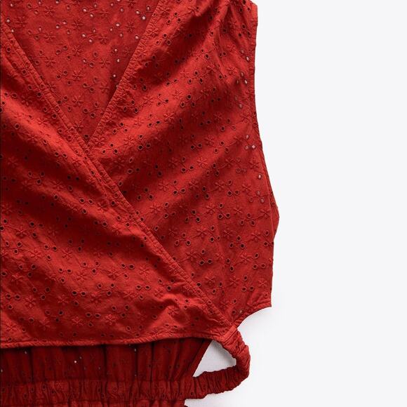 ZARA BLOGGER FAVORITE OPENWORK EMBROIDERED DRESS\ - Picture 13 of 13